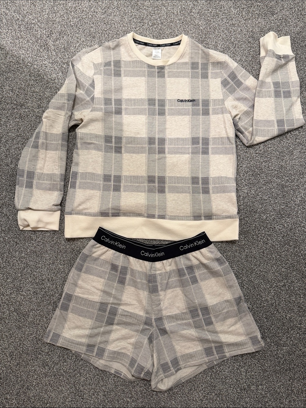 Calvin Klein Plaid Lounge Set